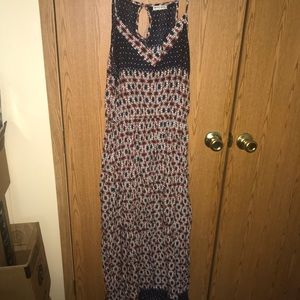 Brave soul maxi dress navy orange size L like new